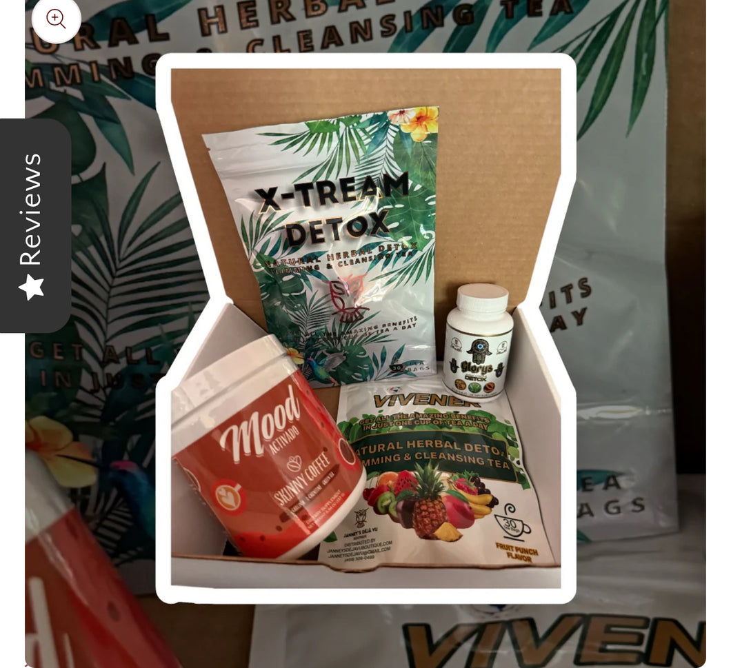 Mood Activado Bundle💫INCLUDES THE CLEANSING PLAN 1 Vivener & 1 Xtream Detox, 1 Glory 15 Day cleansing pills & 1 Mood Activado Coffee